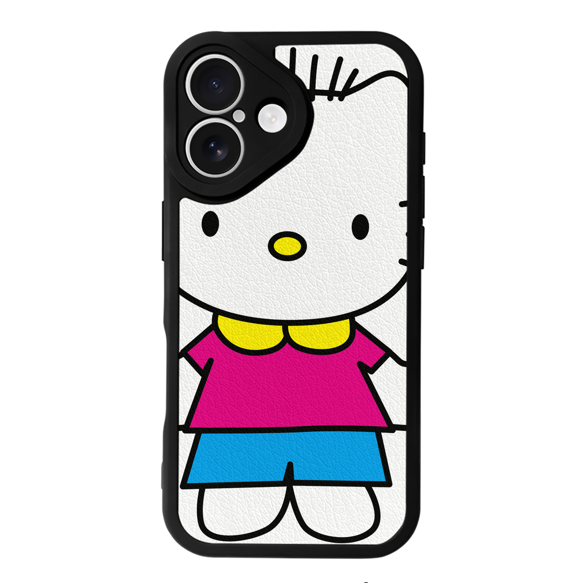 （画像用） Hello Kitty ハローキティ 【iPhone 16シリーズ対応】シリコンスマホケース（レザー調） 材質：シリコン